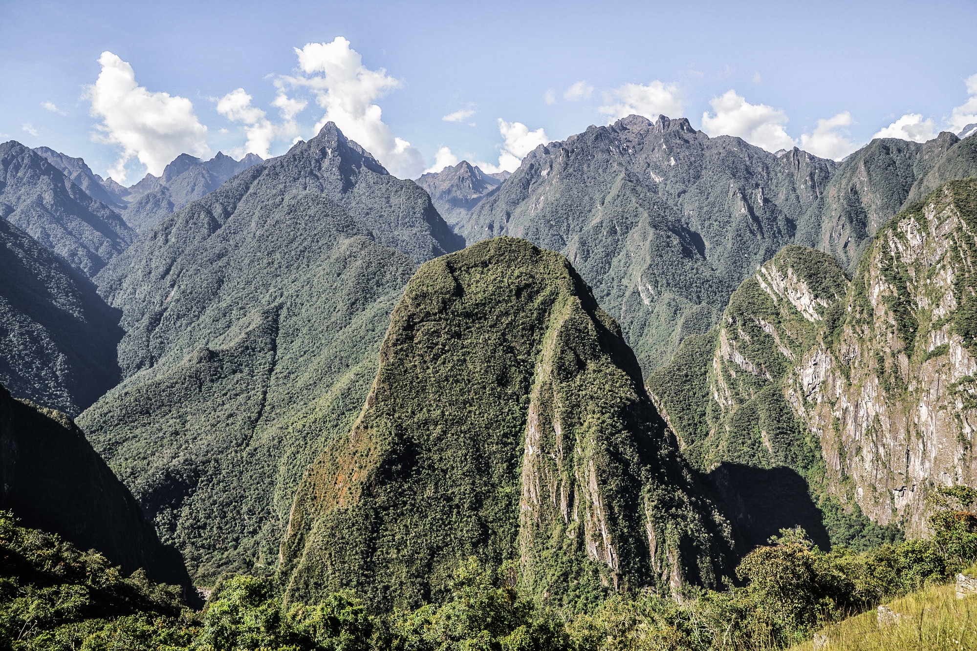 Les montagnes du Machu Picchu au Pérou