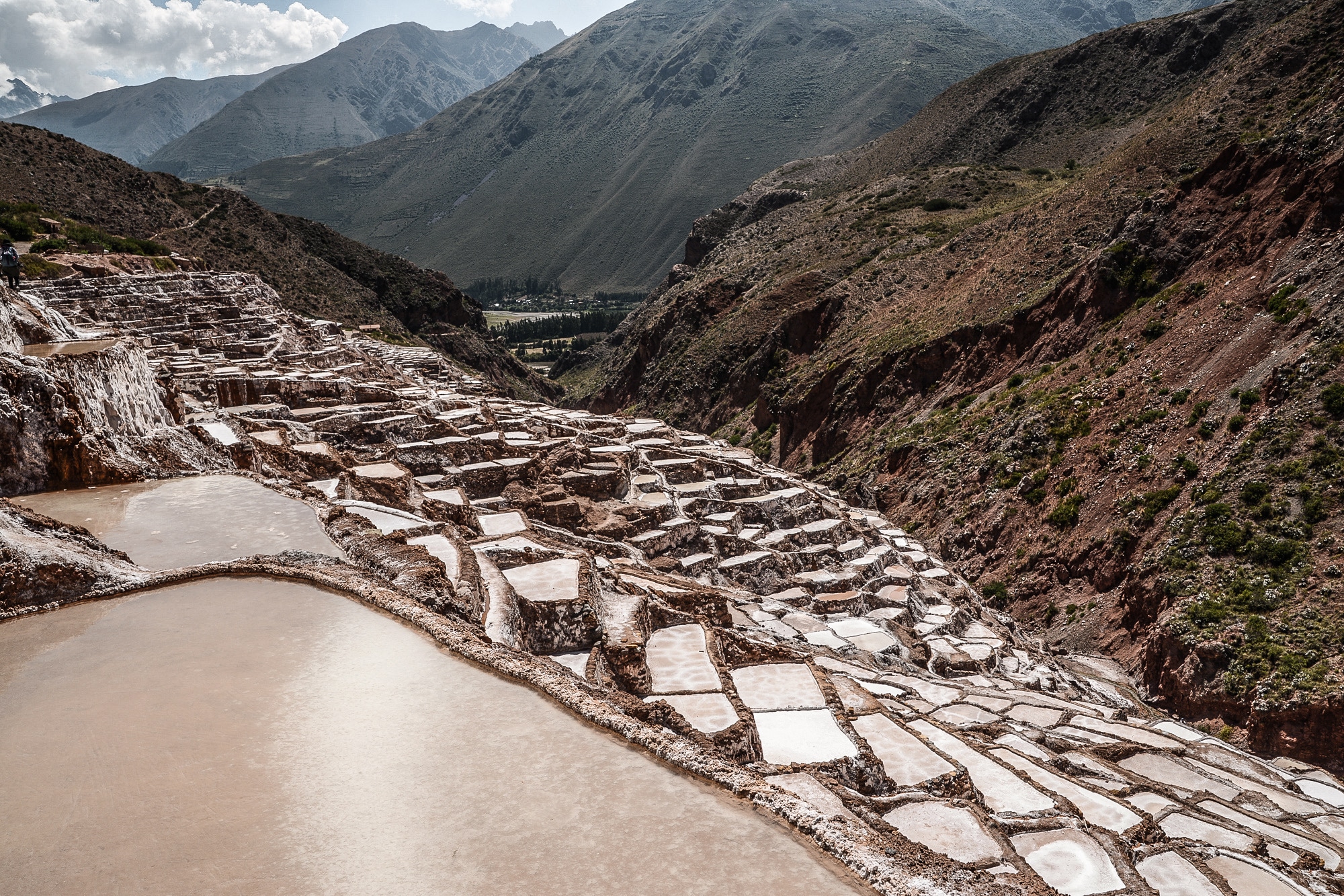 Salinas de Maras au Pérou dans la vallée sacrée