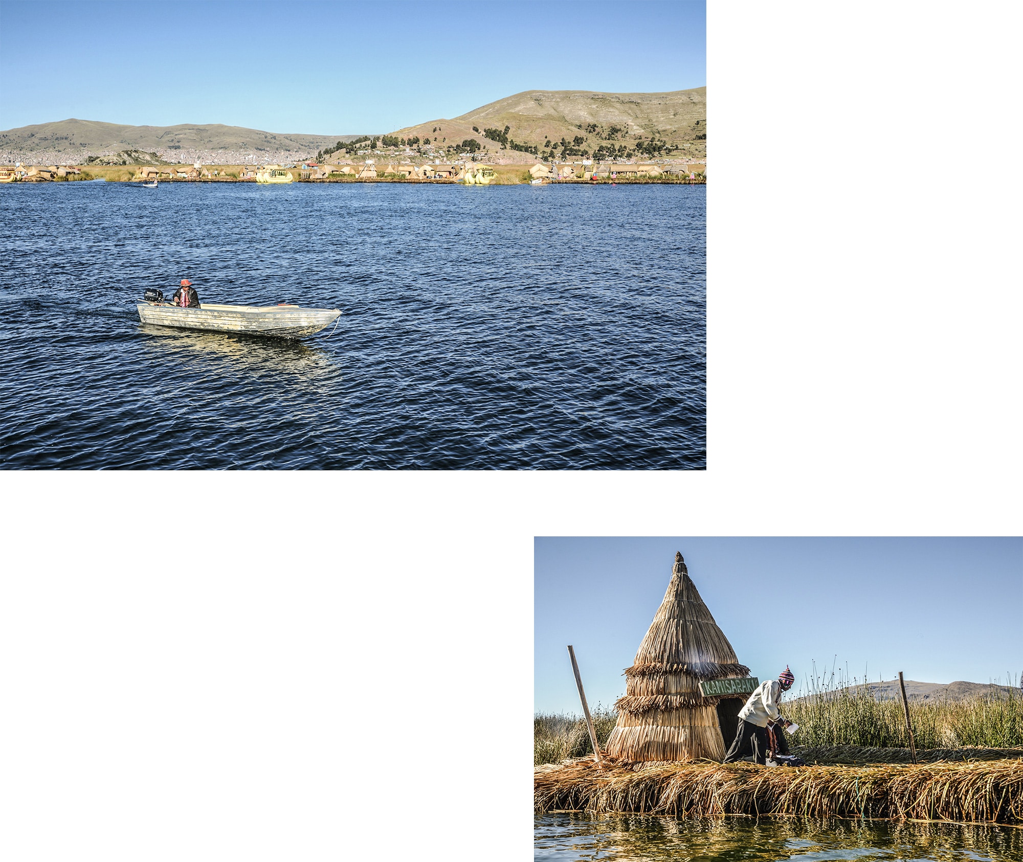 Le lac Titicaca et îles Uros au Pérou