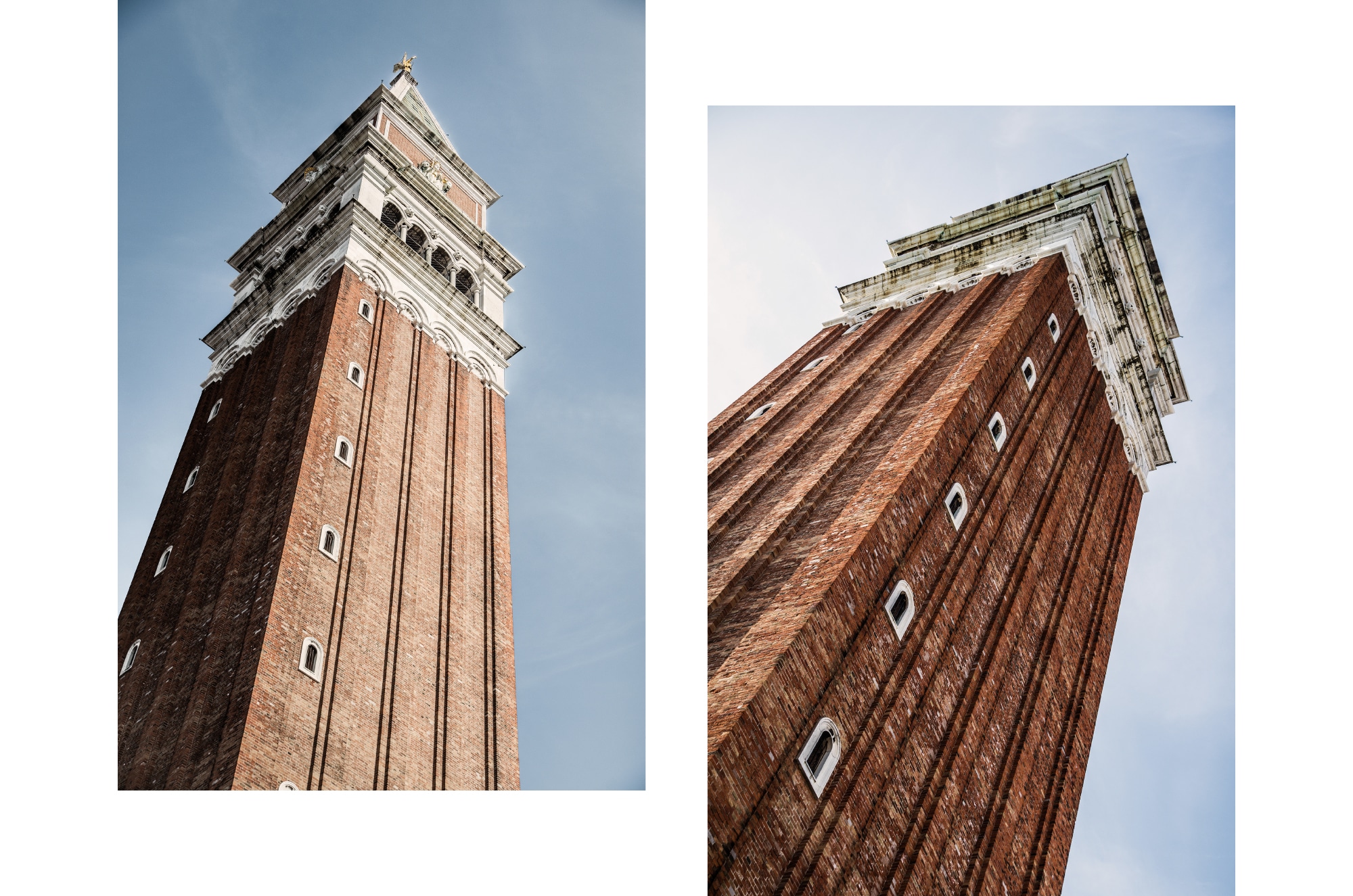 Le campanile de la place saint marc à Venise en Italie