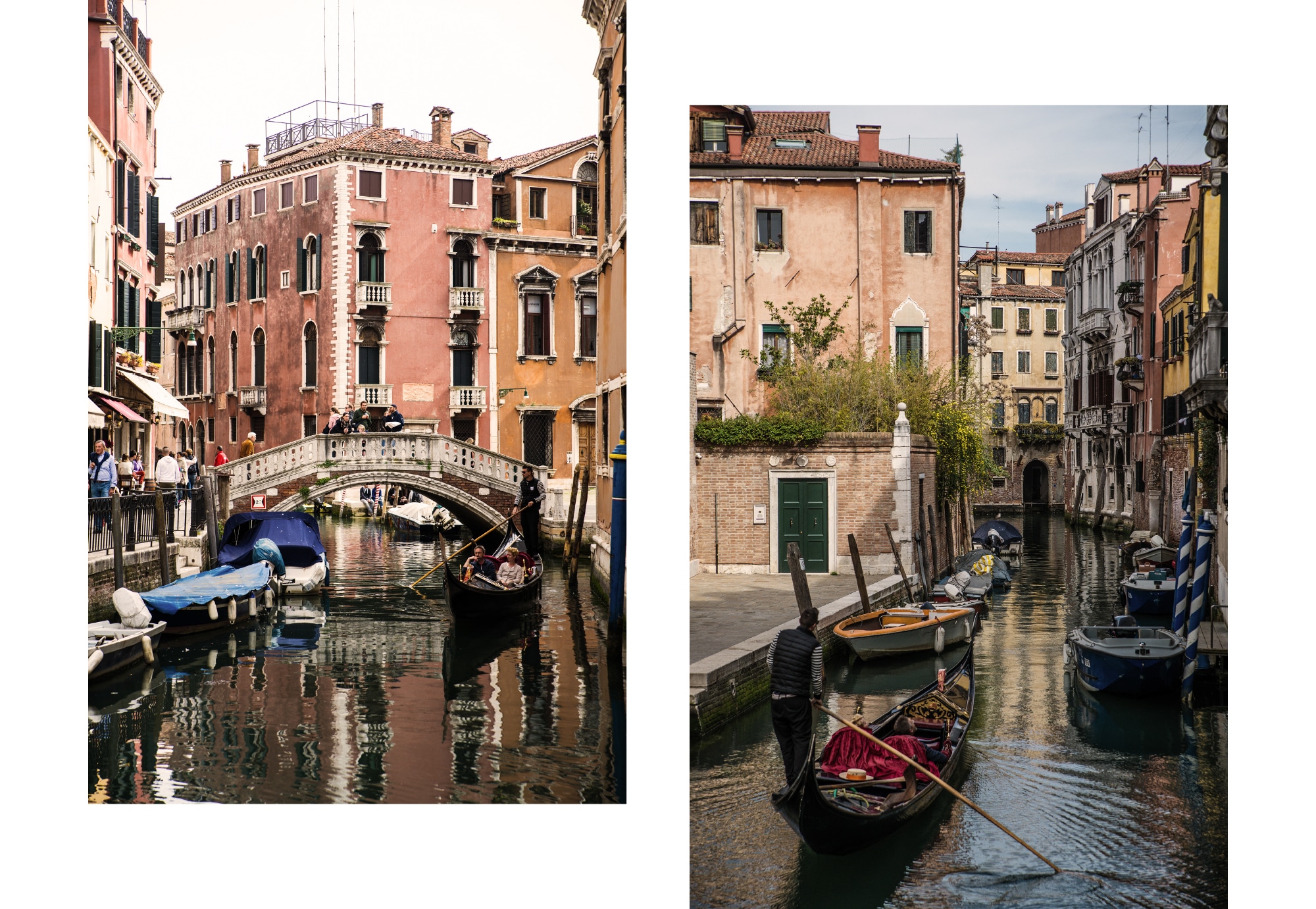 Les canaux de Venise en Italie