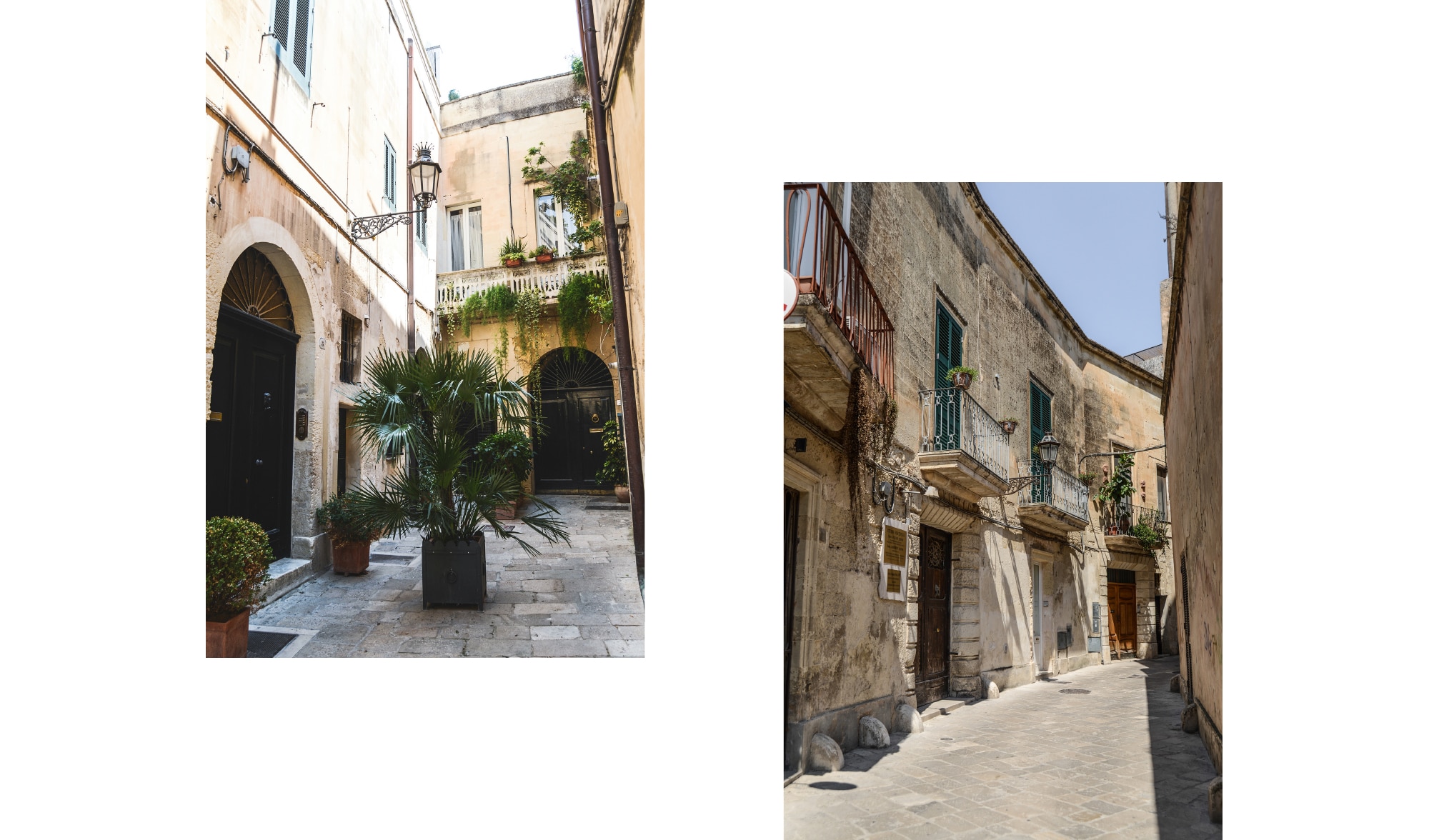 Rues de Lecce dans les pouilles en Italie