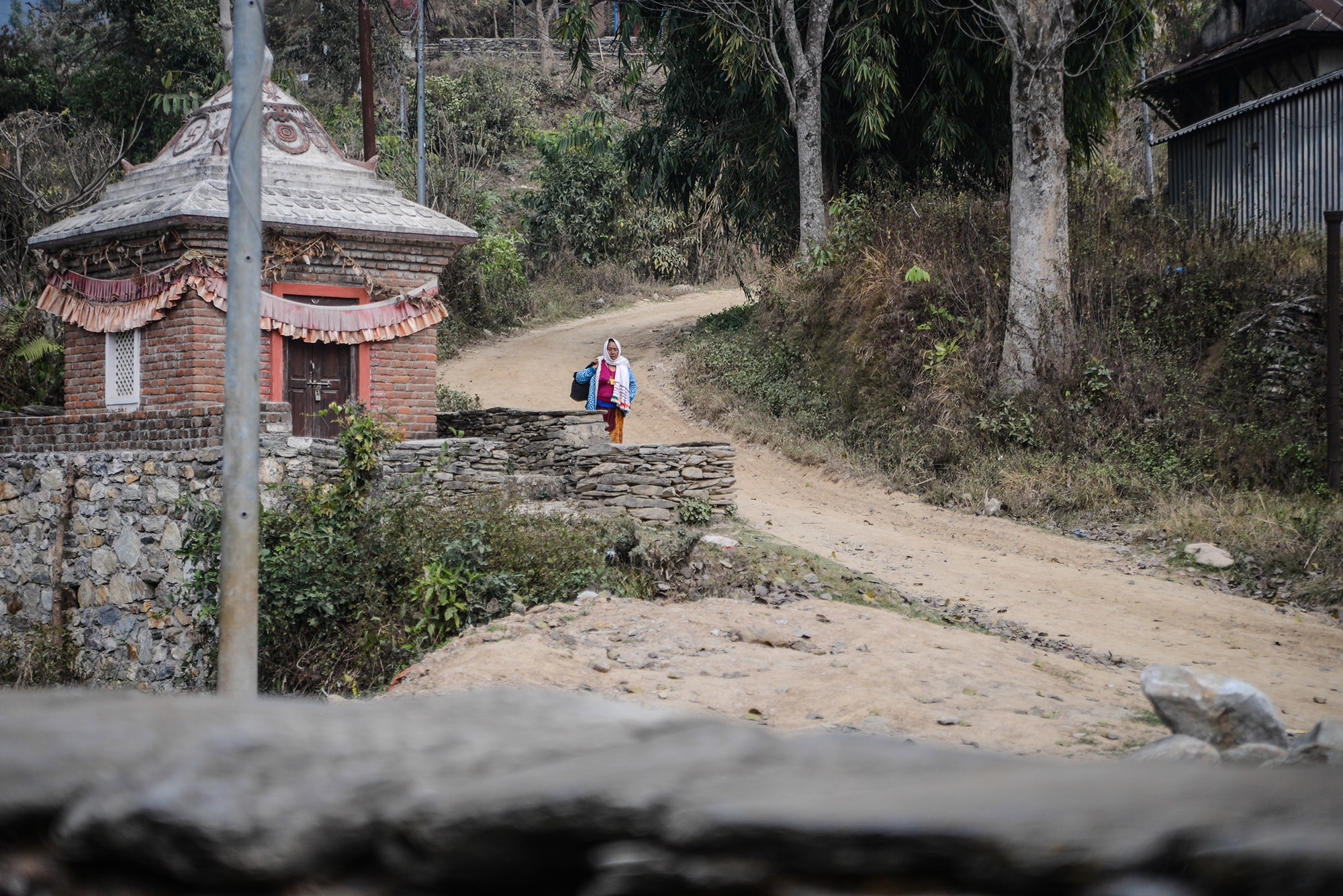 Une route à Bandipur au Népal
