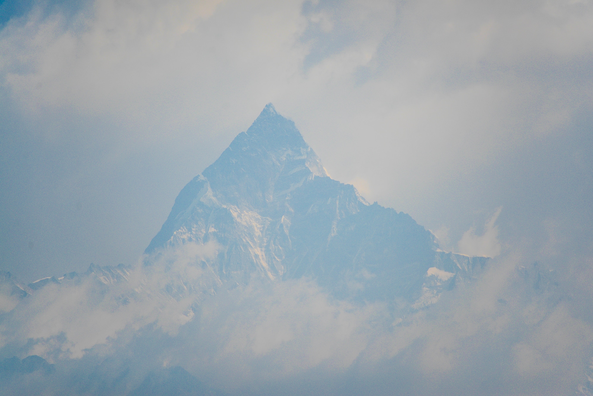 Vue sur l'himalaya au Népal
