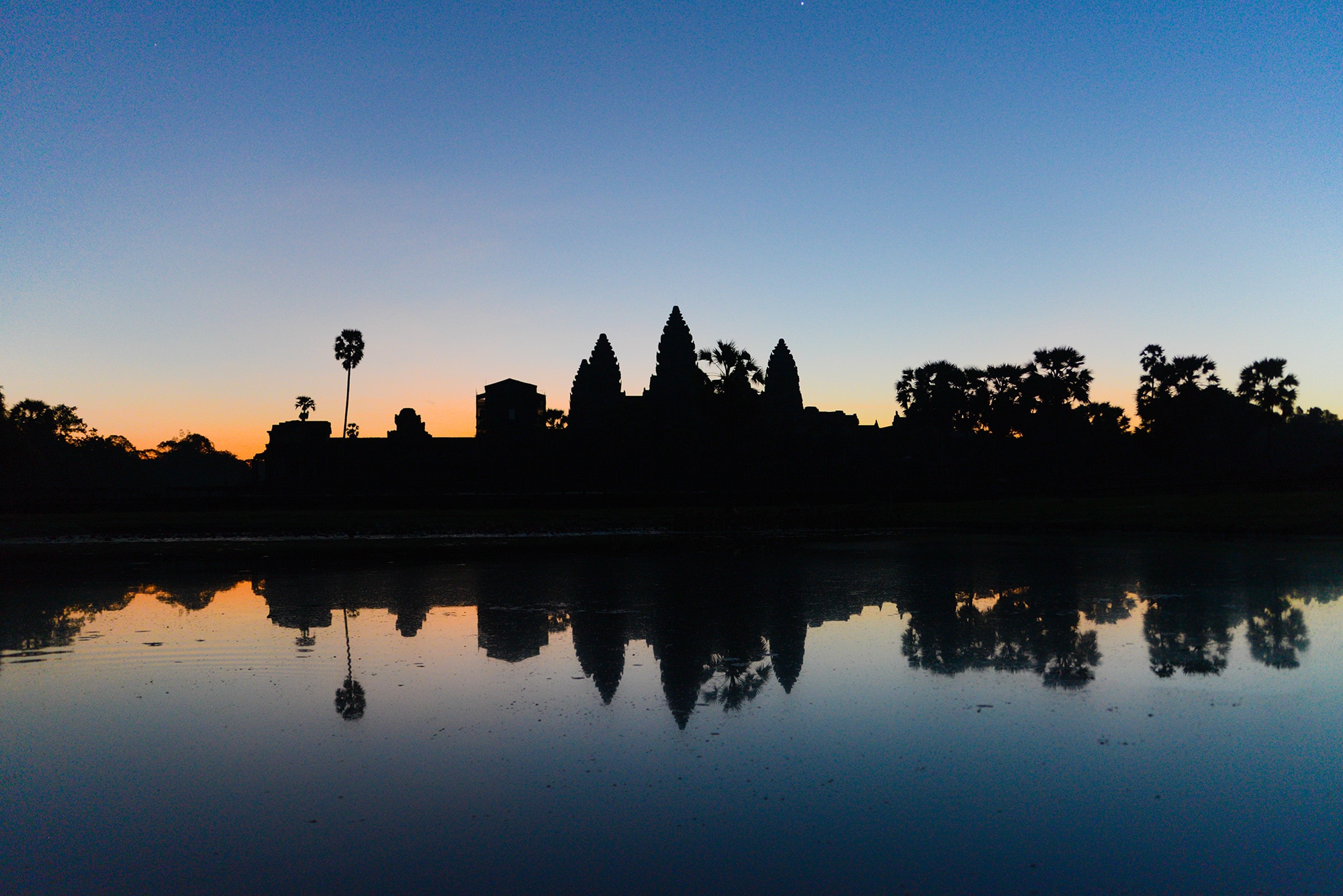 Lever de soleil à Angkor Vat au Cambodge