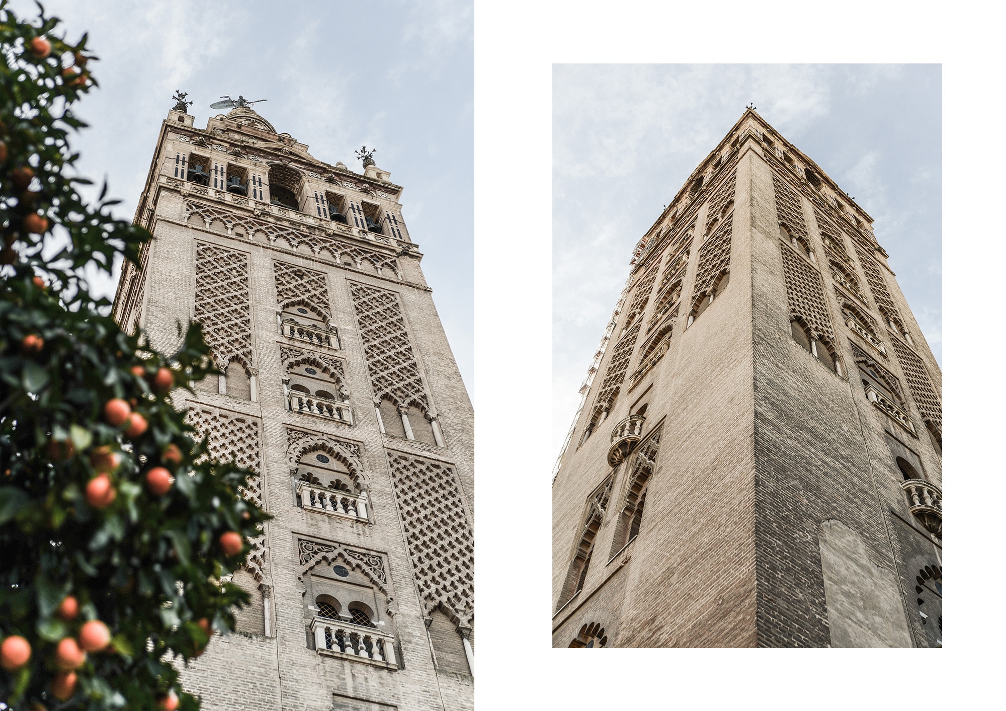 Le minaret de la cathédrale de Séville en Espagne