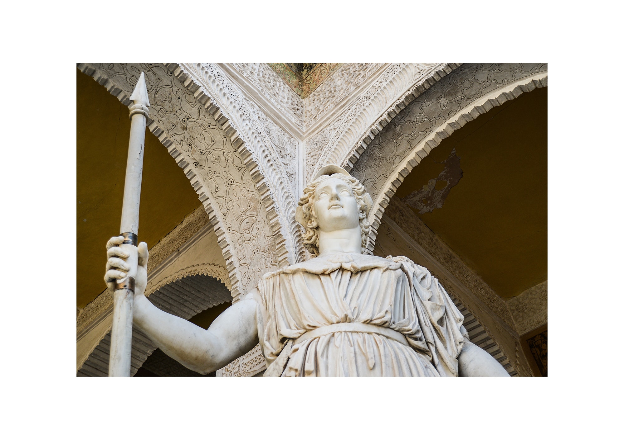 Statue de La maison de Pilates à Séville en Espagne