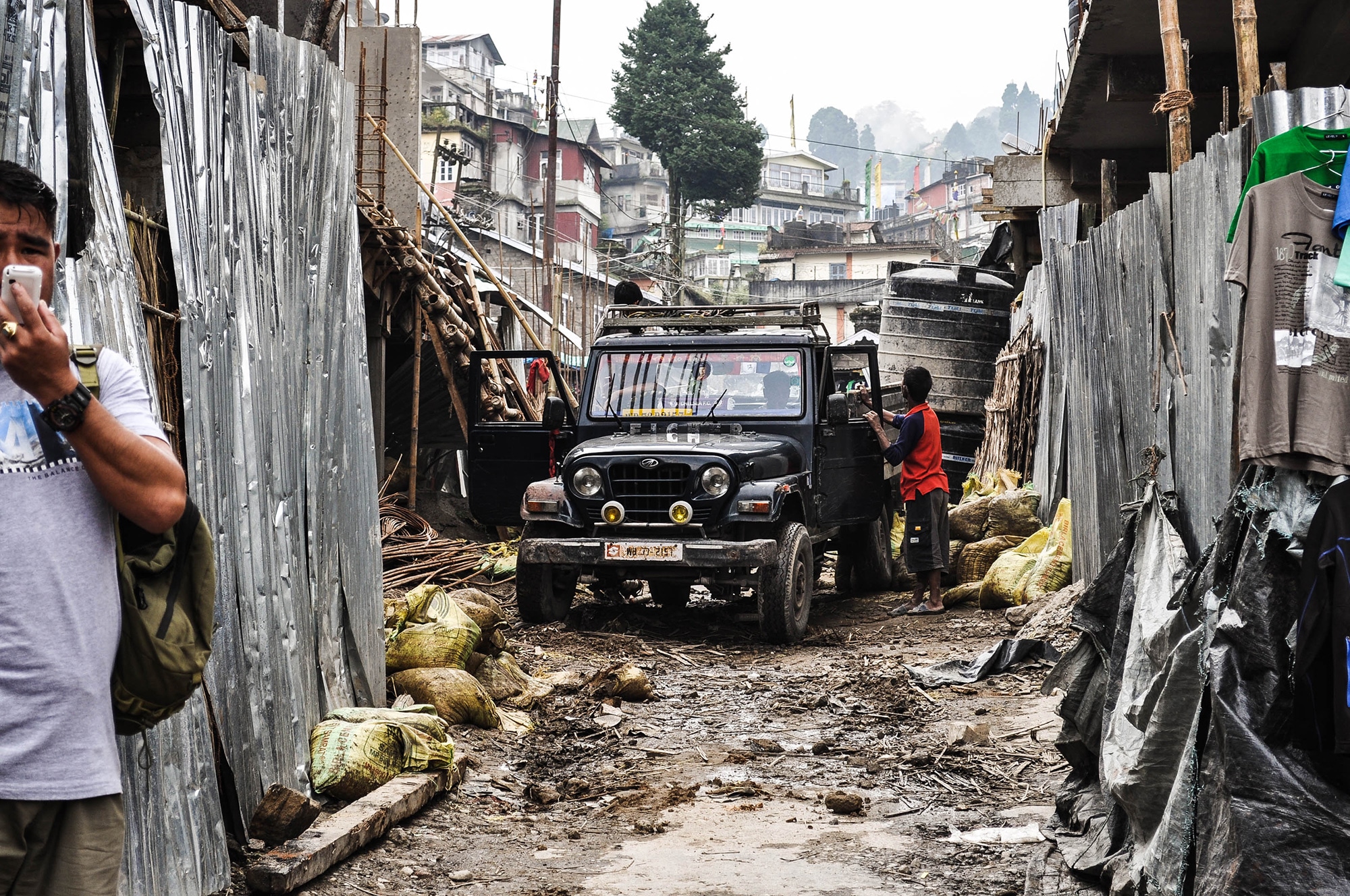 Jeep à Darjeeling en Inde