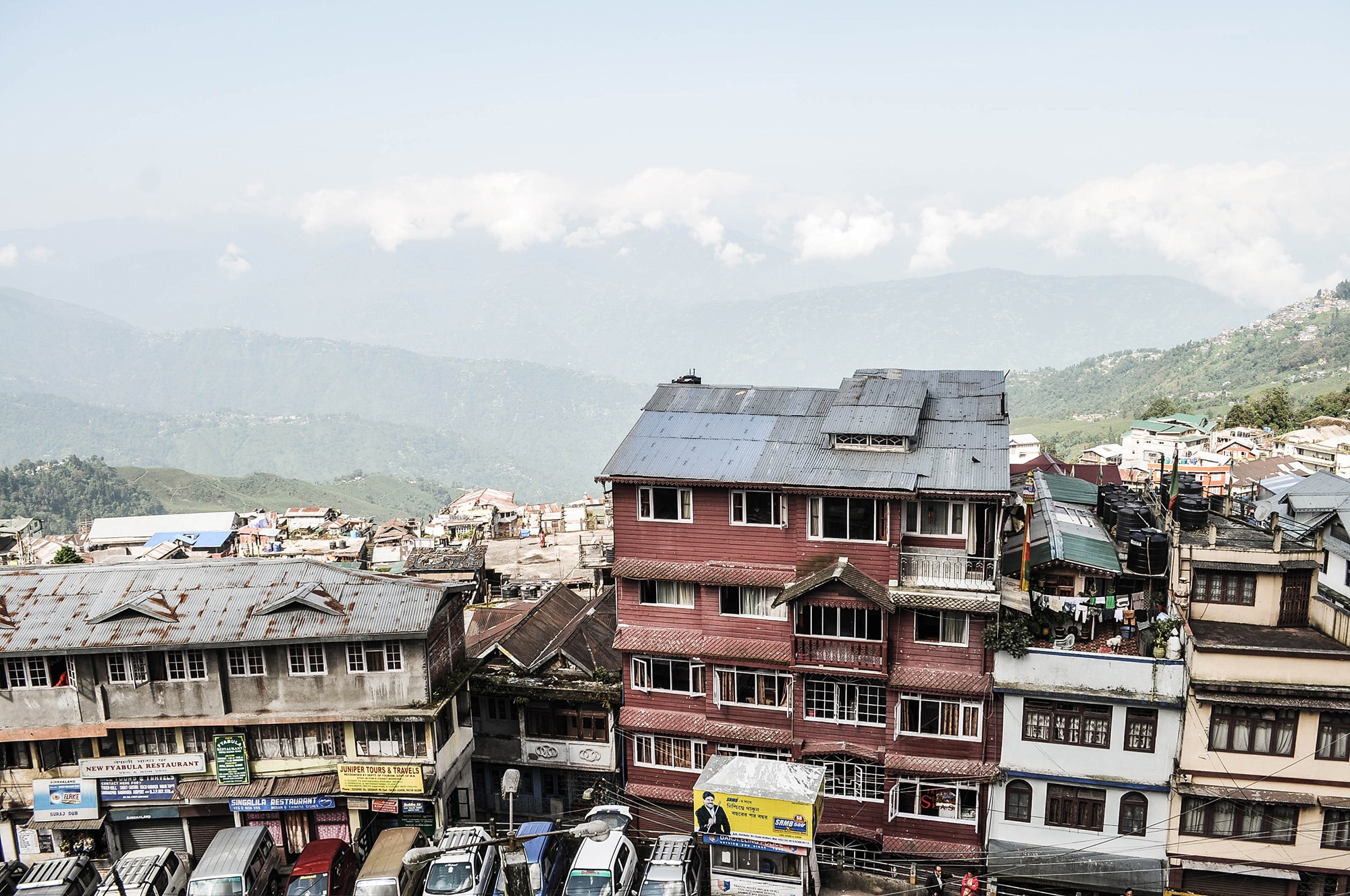 Le village de Darjeeling en Inde