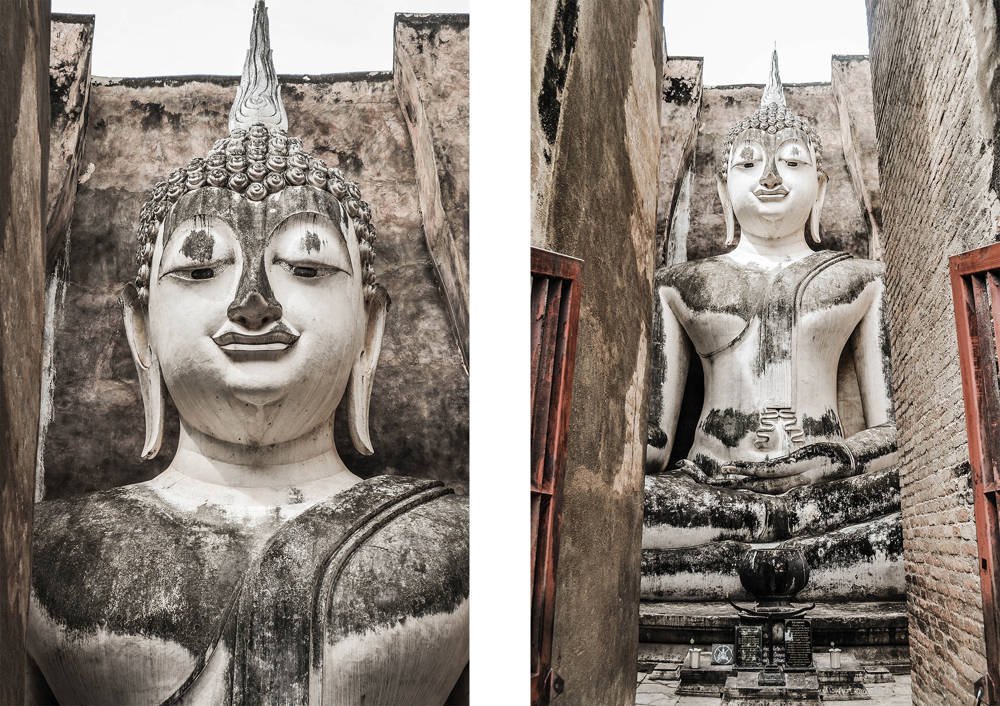 Le Wat Si Chum à Sukhotaï en Thaïlande