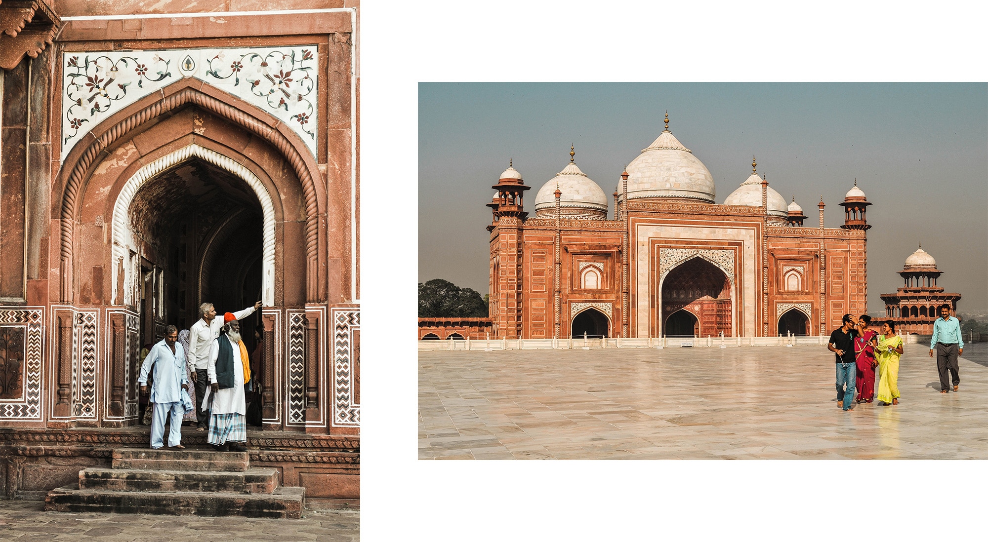 Bâtiment du Taj Mahal à Agra en Inde