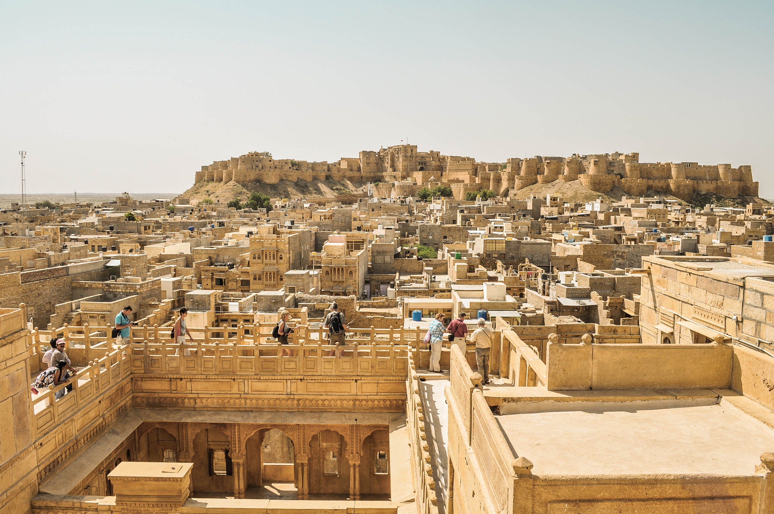 Vue sur le fort de Jaisalmer au Rajasthan en Inde