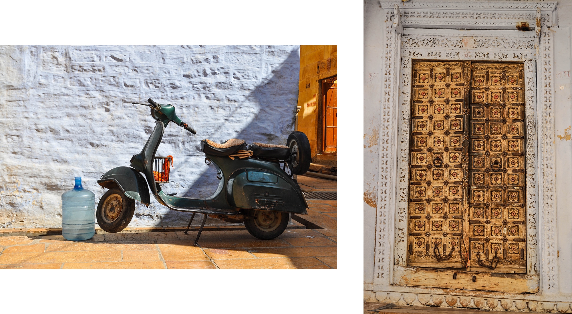 Porte dans le fort de Jaisalmer en Inde