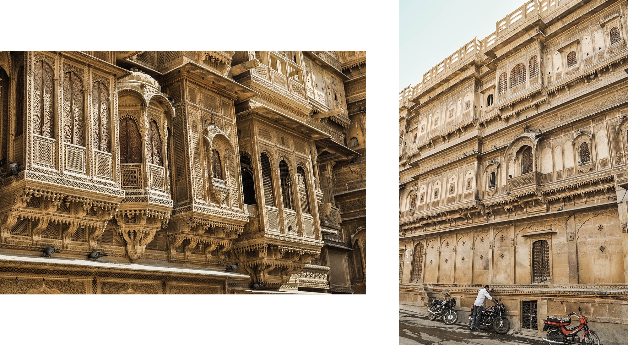 Les palais de Jaisalmer au Rajasthan en Inde