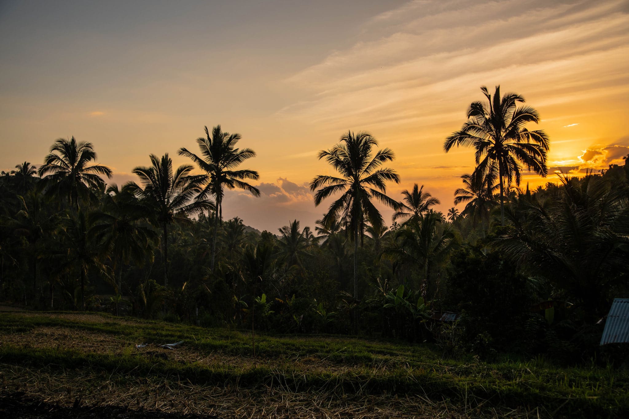 Coucher de soleil à Munduk, Bali