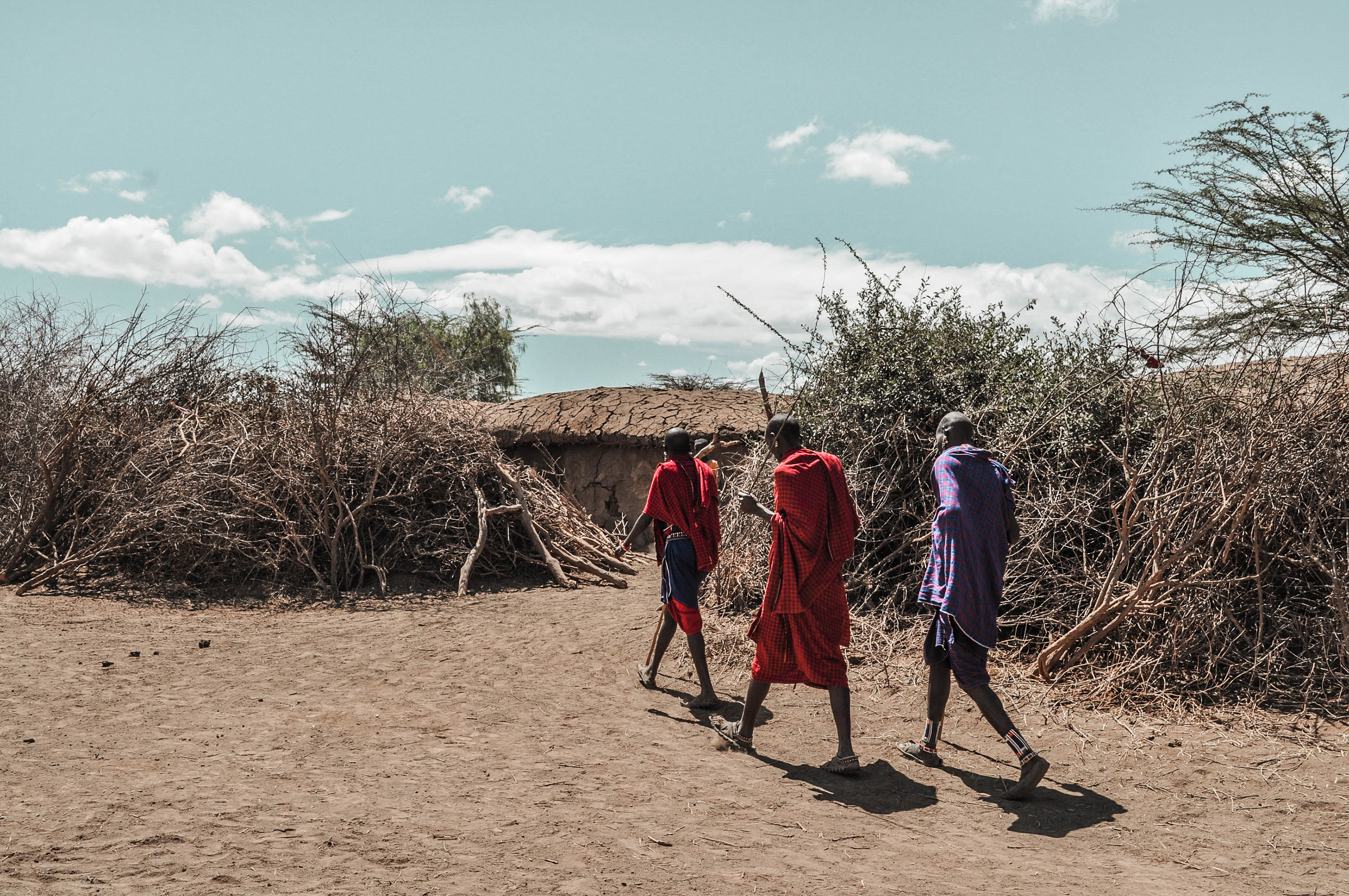 Des massais à Amboseli au Kenya
