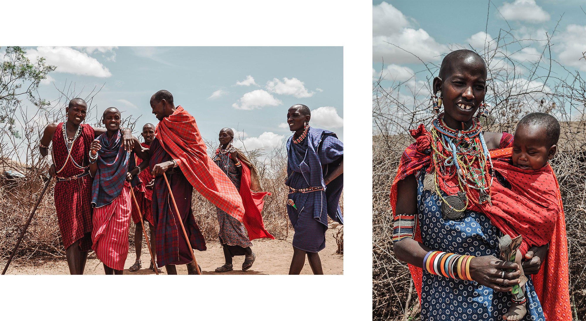 Des massais à Amboseli au Kenya