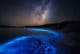 plage bioluminescence
