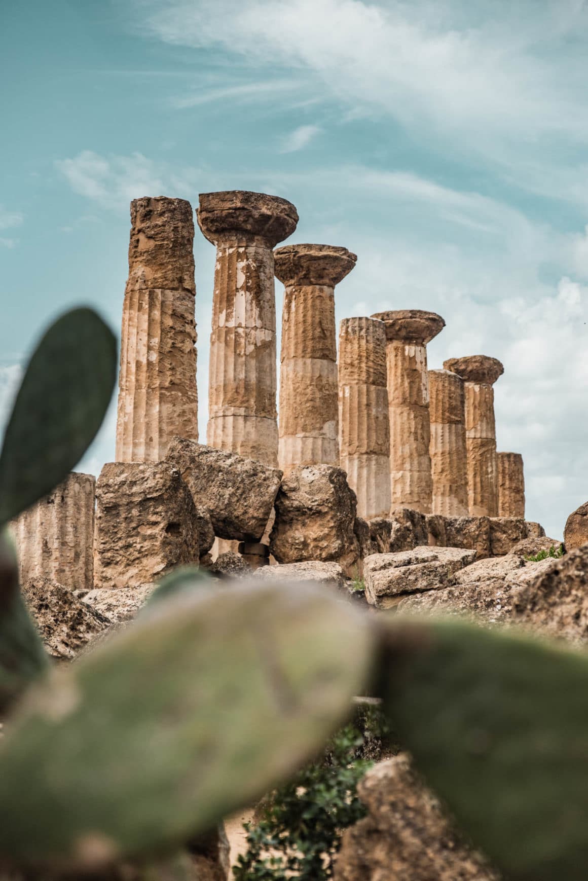 ruines de la vallée des temples sicile