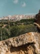 vue sur agrigento depuis la vallée des temples