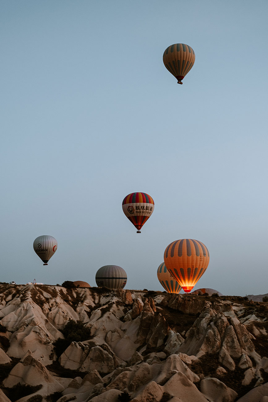 visiter la cappadoce - vol en montgolfière